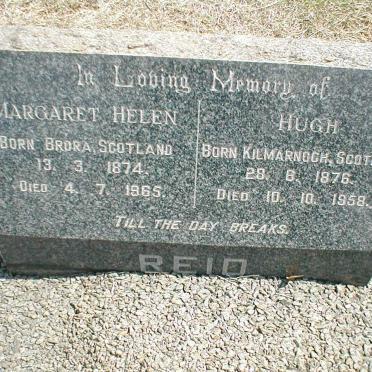 REID Hugh 1876-1958 &amp; Margaret Helen 1874-1965