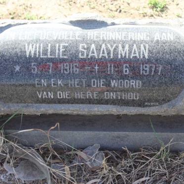 SAAYMAN Willie 1916-1977