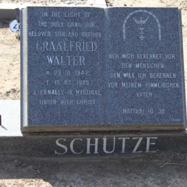 SCHUTZE Graalfried Walter 1942-1985