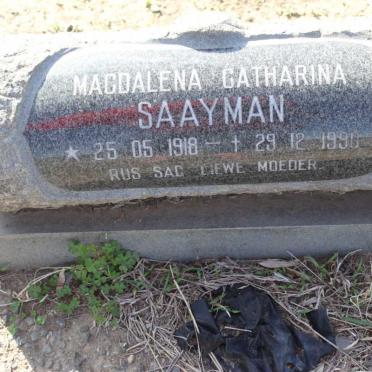 SAAYMAN Magdalena Catharina 1918-1990
