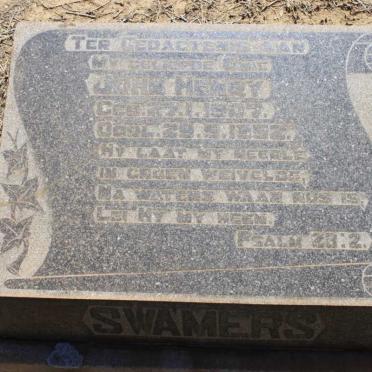 SWAMERS John Henry 1907-1952