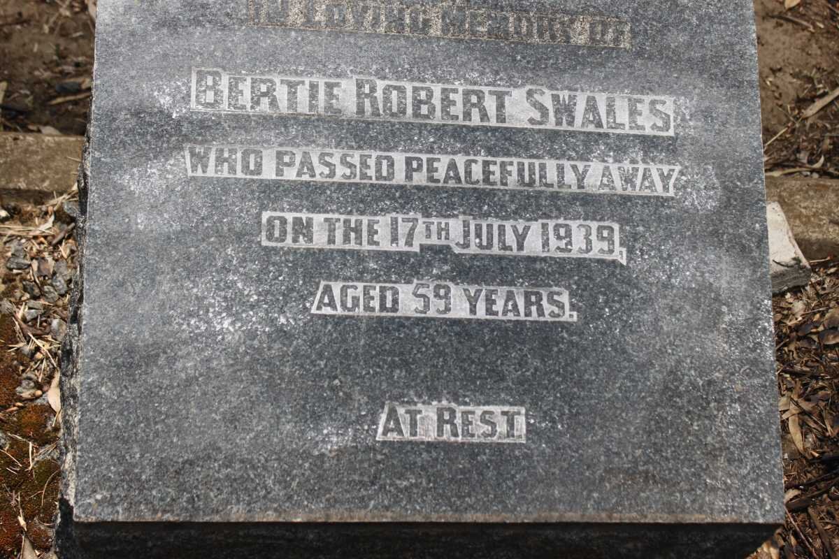 SWALES Bertie Robert   -1939