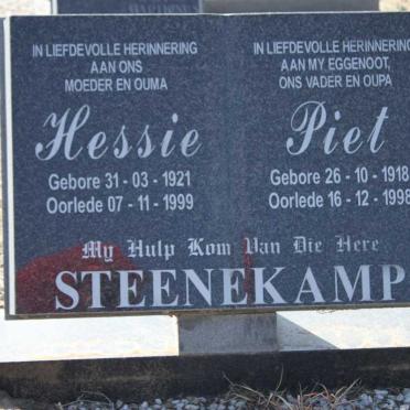 STEENEKAMP Piet 1918-1998 &amp; Hessie 1921-1999