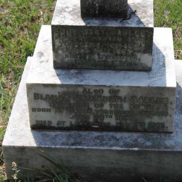 SADLER ? Mary -191? :: SADLER Blanche Elizabeth 18?2-1905