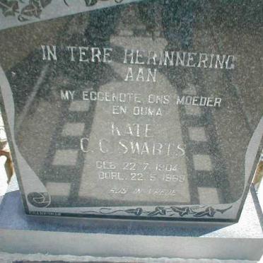 SWARTS Kate C.C. 1904-1969
