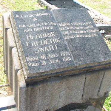 SWART Hendrik Frederik 1939-1961