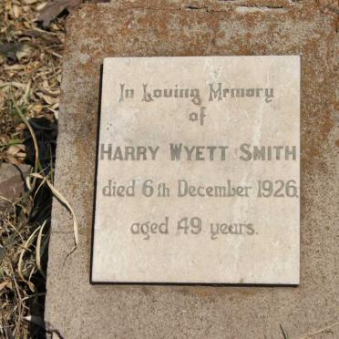 SMITH Harry Wyett -1926