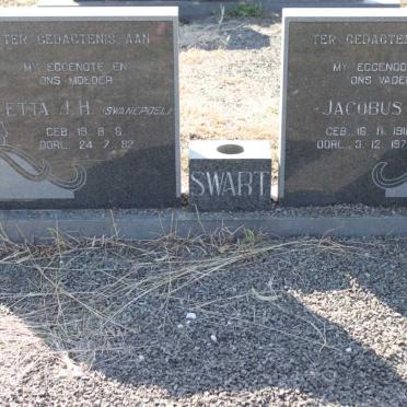 SWART Jacobus J.H. 1911-1979 &amp; Aletta J.H. SWANEPOEL 1906-1992