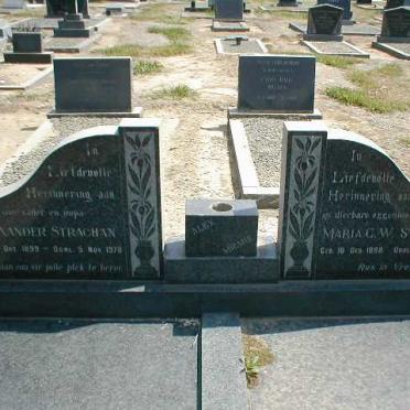 STRACHAN Alexander 1899-1978 &amp; Maria C.W. 1898-1989