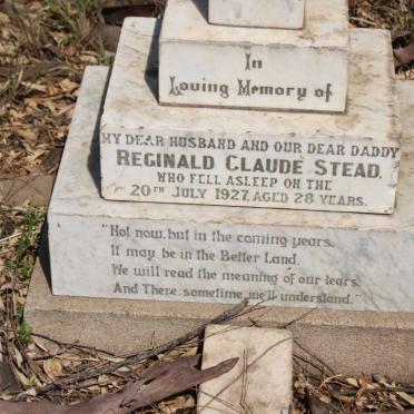 STEAD Reginald Claude -1927