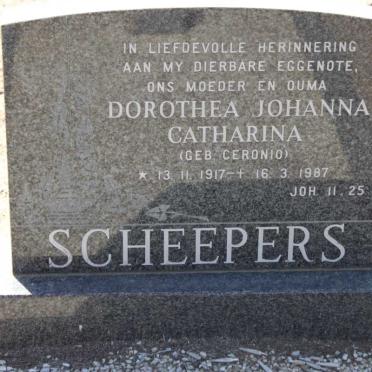 SCHEEPERS vanne / surnames