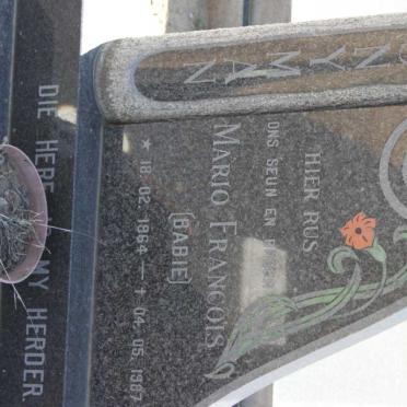 SNYMAN Mario Francois 1964-1987