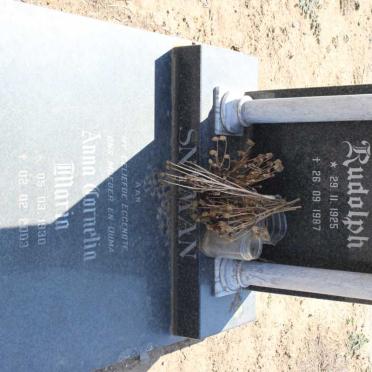 SNYMAN Rudolph 1925-1987 &amp; Anna Cornelia Maria 1930-2003