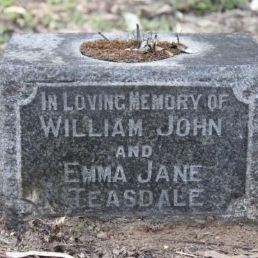 TEASDALE William John &amp; Emma Jane