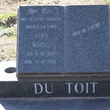 TOIT Anna Maria, du 1914-1983