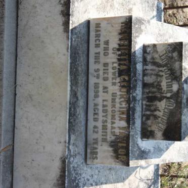 TAYLOR  Henrietta Georgina -1898