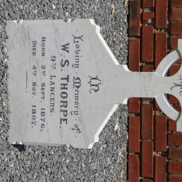 THORPE W.S. 1876-1897