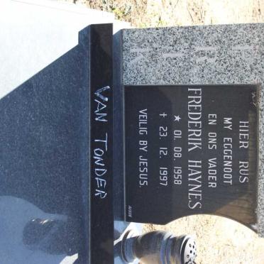 TONDER Frederik Haynes, van 1958-1997