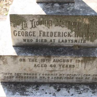 TATHAM George Frederick -1906