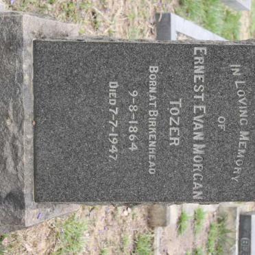 TOZER Ernest Evan Morgan 1864-1947