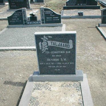 TALJAARD Hendrik S.M. 1917-1972