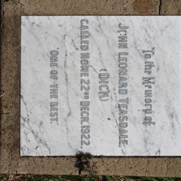 TEASDALE John Leonard -1922