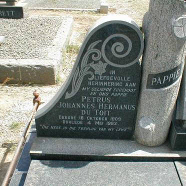 TOIT Petrus Johannes Hermanus, du 1909-1962