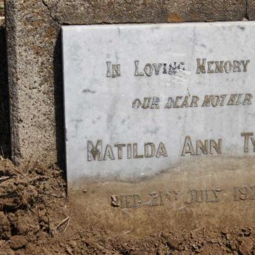 TYLER Matilda Ann -1926