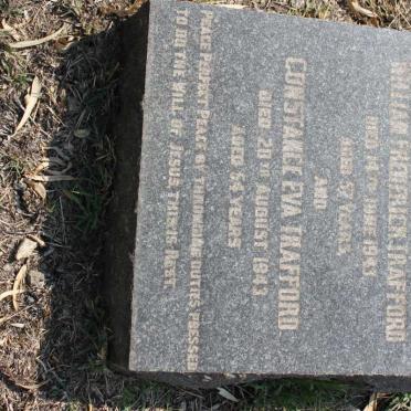 TRAFFORD William Frederick -1943 &amp; Constance Eva -1943
