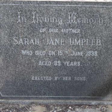 UMPLEBY Sarah Jane -1938