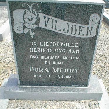 VILJOEN Dora Merry 1918-1987
