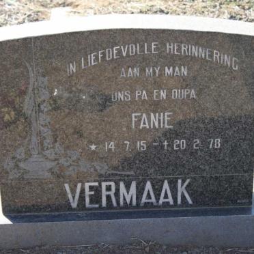 VERMAAK Fanie 1915-1978