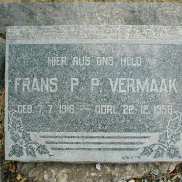 VERMAAK Frans P.P. 1916-1958