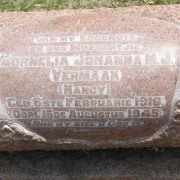 VERMAAK Cornelia Johanna M. J. 1916-1945