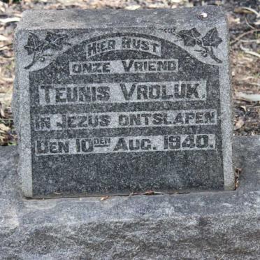 VROLUK Teunis -1940