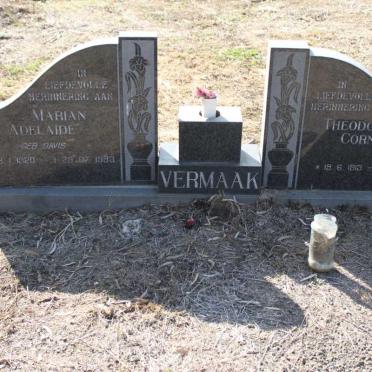 VERMAAK Theodorus Cornelius 1913-1981 &amp; Marian Adelaide DAVIS 1920-1993