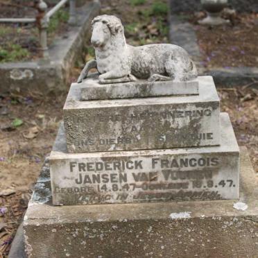 VUUREN Frederick Francois, Jansen van 1947-1947