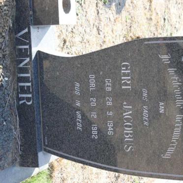 VENTER Gert Jacobus 1946-1982