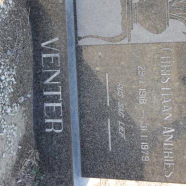 VENTER Christiaan Andries 1918-1979