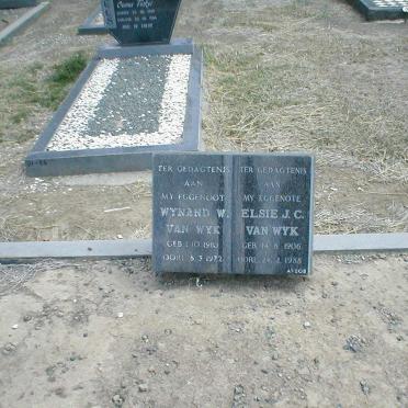 WYK Wynand W., van 1910-1972 &amp; Elsie J.C 1906-1988