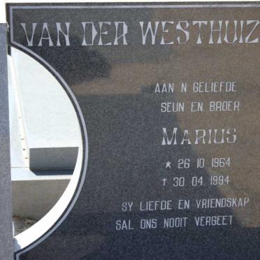 WESTHUIZEN Marius, van der 1964-1994