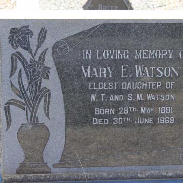 WATSON Mary E. 1891-1969