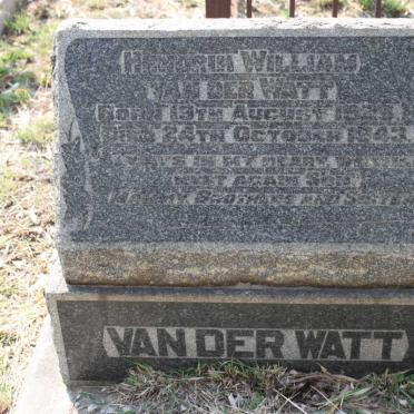 WATT Hendrik William, van der 1923-1943