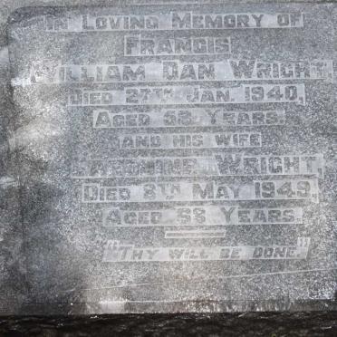 WRIGHT Francis William Dan  -1940 &amp; Caroline -1949