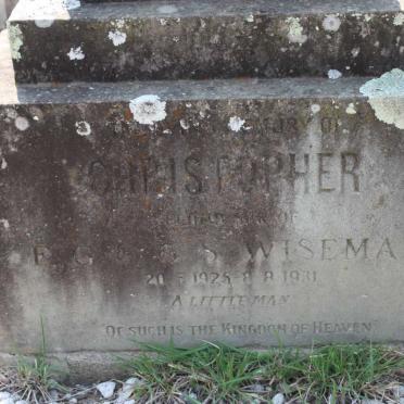 WISEMAN Christopher 1925-1931 