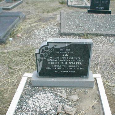 WALKER Nellie P.S. nee VAN ROOYEN 1929-1971