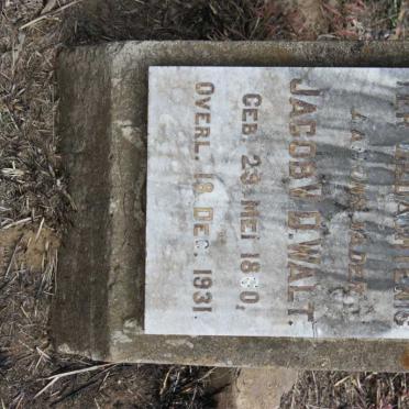 WALT Jacob, v.d. 1860-1931