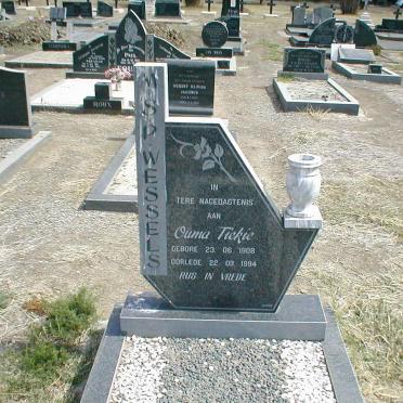 WESSELS M.S.P. 1908-1994