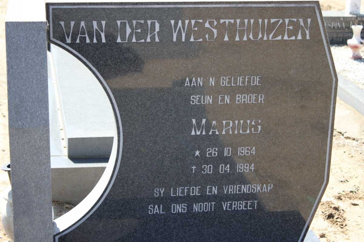 WESTHUIZEN Marius, van der 1964-1994