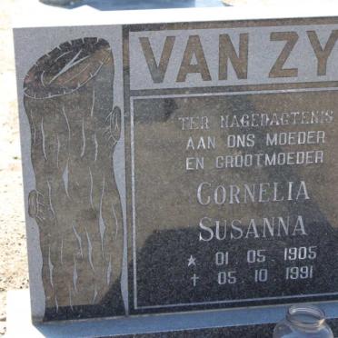 ZYL Cornelia Susanna, van 1905-1991